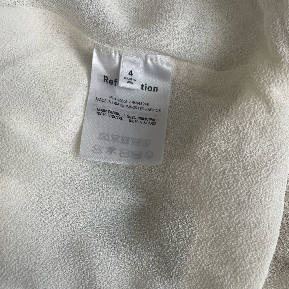 Reformation Charlee  Midi Dress in Macadamia - Picture 8 of 8